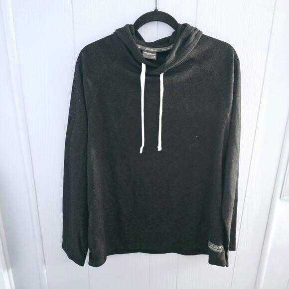 Eddie Bauer Lounge Hoodie Size Medium Soft Knit Pullover, Minimalist Comfortwear - Picture 1 of 7